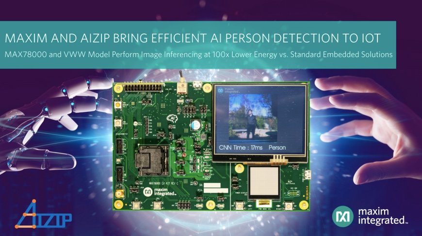 Maxim Integrated s'associe à Aizip pour fournir la détection de personnes IoT avec la plus faible consommation